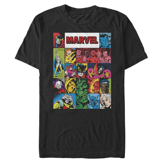Marvel Heroes Collage T-Shirt T-Shirt Marvel BLACK 3XL 